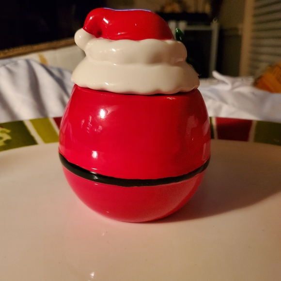 Vintage Ceramic Santa Sugar And Creamer Set OCI Omnibus - Picture 3 of 12